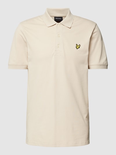 Lyle & Scott Koszulka polo z naszywką z logo Złamany biały 2