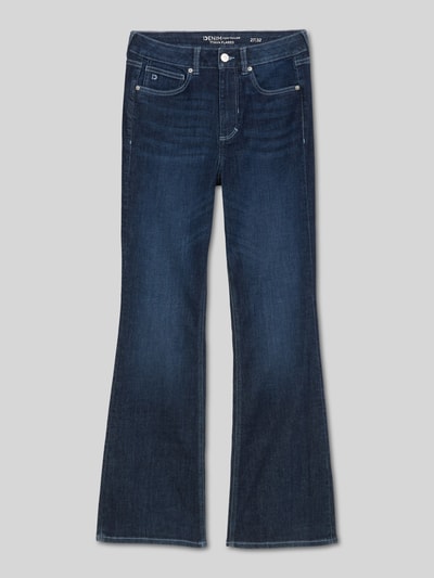 Tom Tailor Denim Bootcut Jeans aus Baumwoll-Mix im 5-Pocket-Design Dunkelblau 2