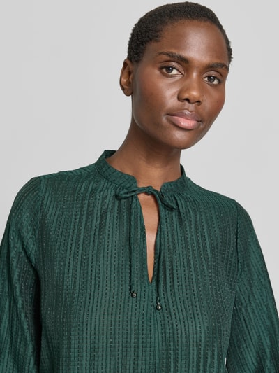 zero Regular Fit Bluse aus Lyocell-Mix mit 3/4-Arm Dunkelgruen 3
