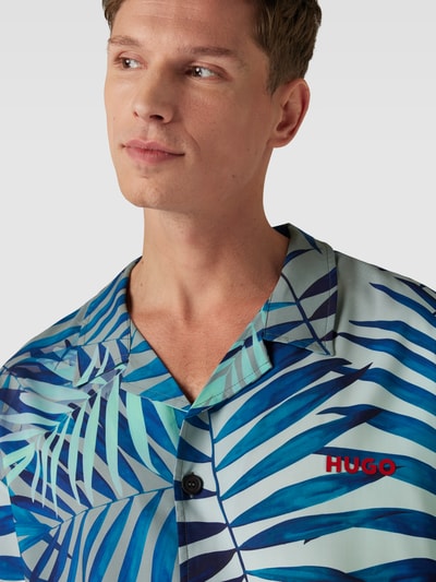 HUGO Relaxed Fit Freizeithemd mit 1/2-Arm Modell 'BEACH' Gruen 3