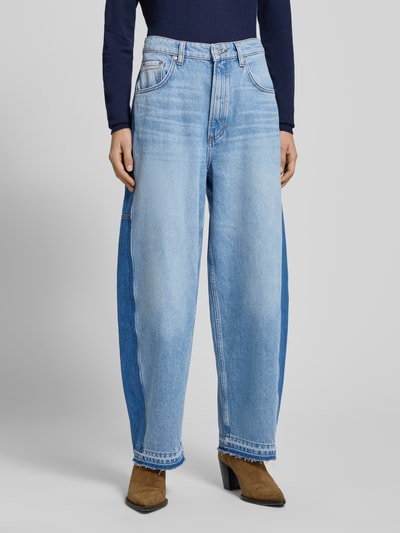 Marc O'Polo DENIM Jeansy o kroju barrel fit ze skróconą nogawką z Mieszanka bawełny i ananasa Jeansowy niebieski 4