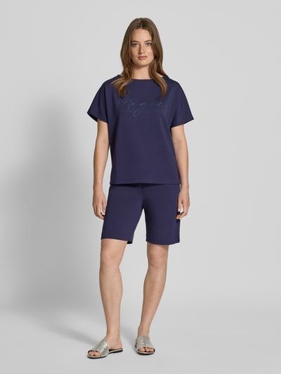 Christian Berg Woman Sweatshorts mit elastischem Bund Dunkelblau 1