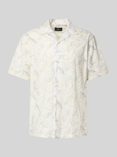 Fynch-Hatton Relaxed Fit Freizeithemd mit 1/2-Arm Modell 'The Beach' Offwhite 2
