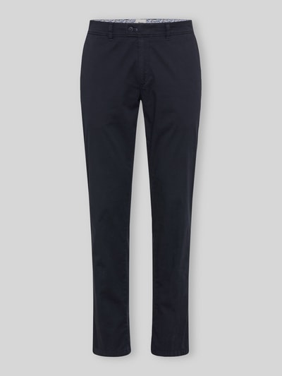 Brax Regular Fit Chino aus Baumwoll-Mix Modell 'Evans' Marine 2