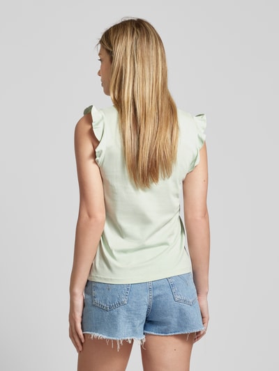 Only T-Shirt mit V-Ausschnitt Modell 'MAY' Mint 5