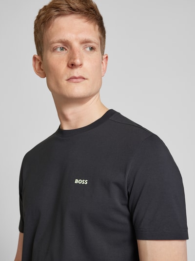 BOSS Green T-Shirt mit Label-Detail Anthrazit 3