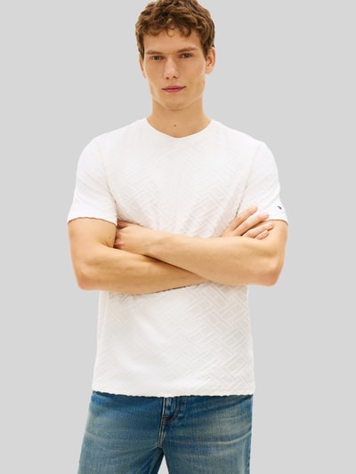 Tommy Hilfiger Regular Fit T-Shirts aus reiner Baumwolle Offwhite 4