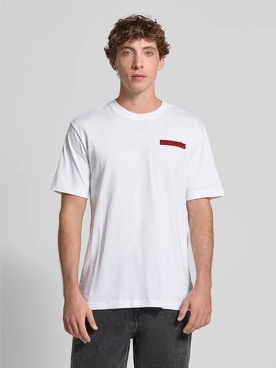 adidas Originals T-Shirt mit Label-Print Weiss 4