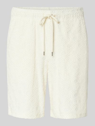 Jack & Jones Sweatshorts met elastische band, model 'JAIDEN' Offwhite - 2
