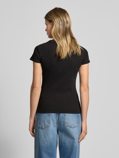 Hugo Blue T-Shirt mit Label-Detail Black 5