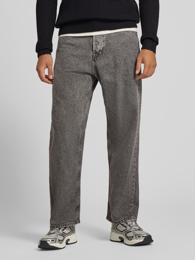 JACK & JONES Jeansy o kroju baggy w 5 kieszeni model 'ALEX' Czarny 4