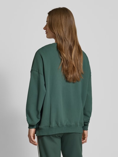 The Upside Relaxed Fit Sweatshirt mit Label-Stitching Dunkelgruen 5