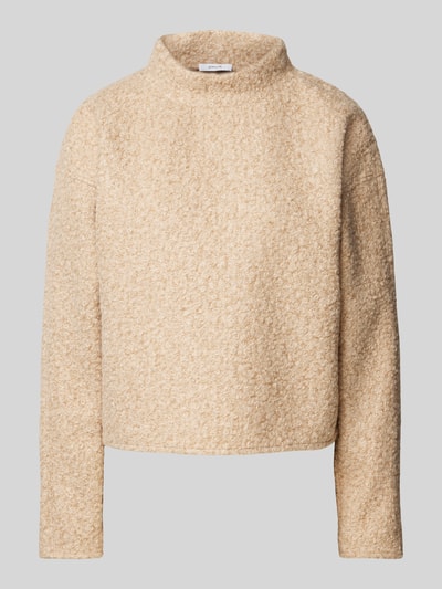 OPUS Oversized pullover met wijde opstaande kraag, model 'Gojam' Beige - 2