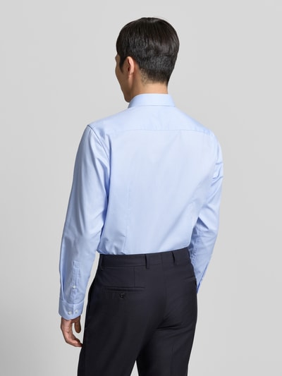 Jake*s Regular Fit Business Hemd aus Baumwolle mit Kentkragen Bleu 5