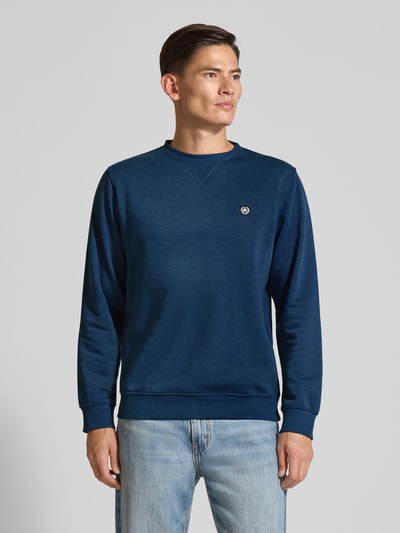 Lerros Sweatshirt met labelpatch Blauw - 4