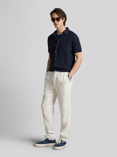 Polo Ralph Lauren Regular Fit Poloshirt mit durchgehender Knopfleiste aus reiner Baumwolle Marine 1