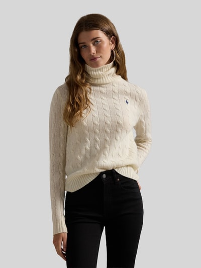 Polo Ralph Lauren Regular Fit Rollkragenpullover aus Woll-Kaschmir-Mix Ecru 5