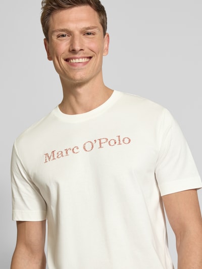 Marc O'Polo Regular Fit T-Shirt aus reiner Baumwolle Offwhite 3