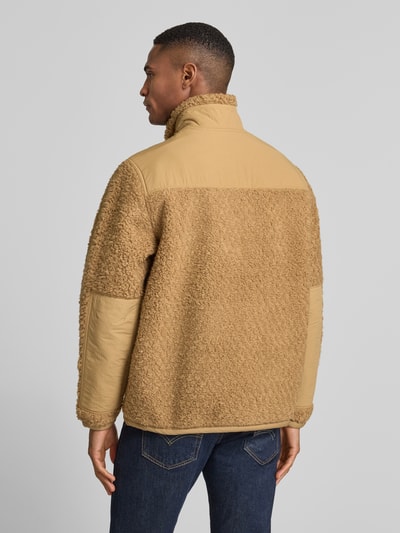 Polo Ralph Lauren Regular Fit Troyer in Teddyfell-Optik Camel 5