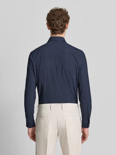 Jake*s Slim Fit Business-Hemd mit Kentkragen Marine 5