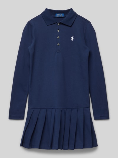 Polo Ralph Lauren Teens Kleid mit Knopfleiste Marine 1