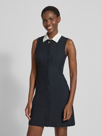 HUGO Eng anliegendes Etuikleid mit Hemdkragen Modell 'KALEDONI' Anthrazit 4