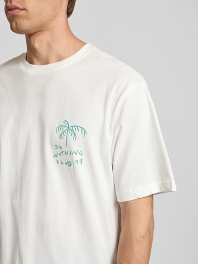 Only & Sons T-Shirt mit Stitching-Detail Modell 'MILO' Weiss 3