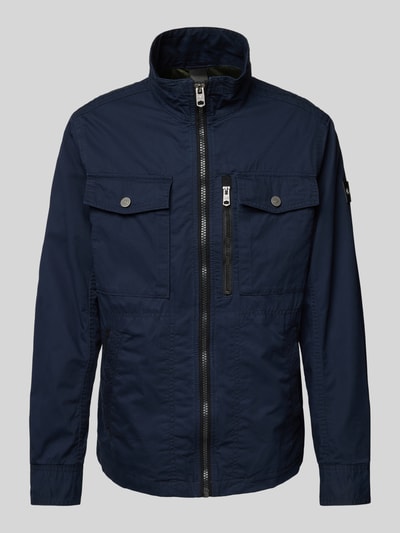 Tom Tailor Regular Fit Feldjacke aus reiner Baumwolle mit aufgesetzten Brusttaschen Marine 2