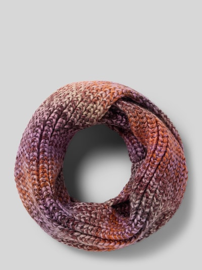 s.Oliver RED LABEL Loop Schal in mehrfarbigem Design Fuchsia 1