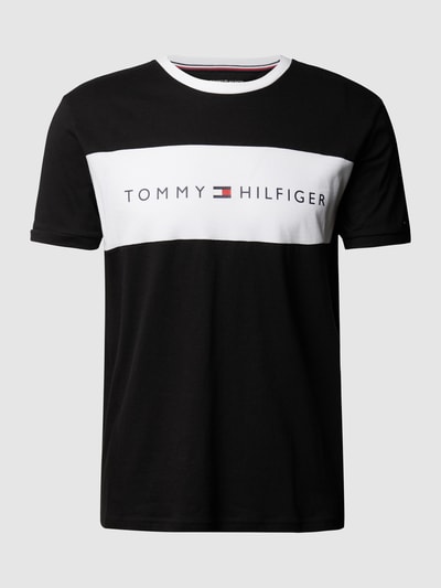 Tommy Hilfiger T-shirt met labelprint Zwart - 2