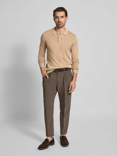 Casual Friday Strickpullover aus reiner Baumwolle Modell 'VALD' Beige 1
