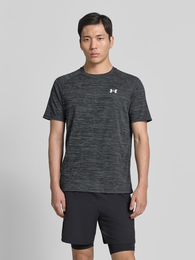 Under Armour T-Shirt mit Label-Print Modell 'Tech' BLACK 4