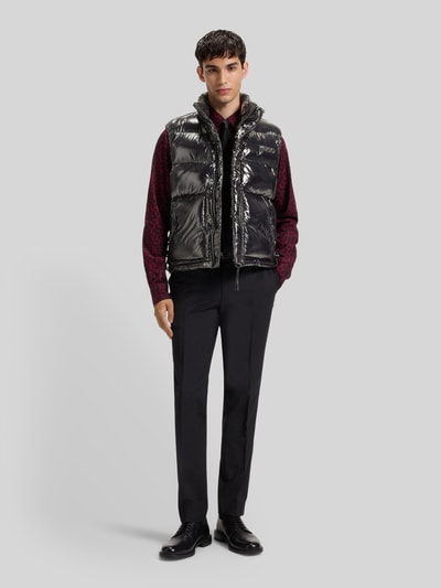 HUGO Kamizelka pikowana o kroju regular fit z wodoodpornego materiału model ‘BALTINO2541’ Czarny 1