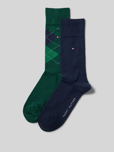 Tommy Hilfiger Socken mit Label-Detail im 2er-Pack Gruen 1