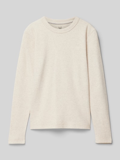 Jack & Jones Longsleeve mit Strukturmuster Modell 'BLUHARRY' Ecru 1