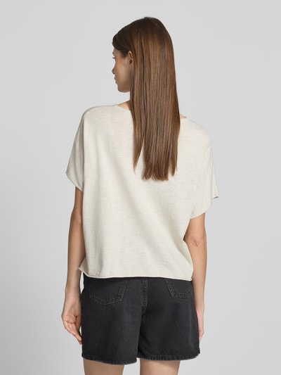 Marc O'Polo Oversized Strickshirt aus Baumwoll-Leinen-Mix Sand 5
