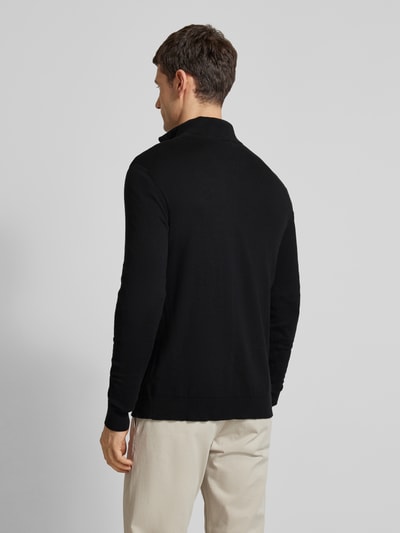 SELECTED HOMME Gebreide pullover met opstaande kraag Zwart - 5