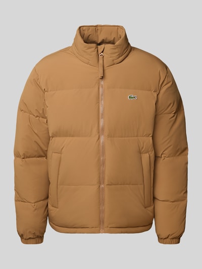 Lacoste Regular fit donsjack met opstaande kraag en geïntegreerde capuchon Camel - 2
