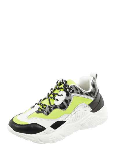 Steve Madden Sneaker aus Textil mit Mustermix Neon Gelb 1