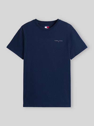 Tommy Jeans Slim Fit T-Shirt aus reiner Baumwolle Dunkelblau 2