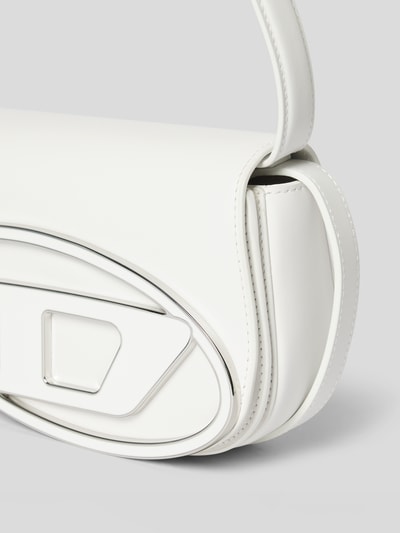 Diesel Pochette aus echtem Leder Weiß 3
