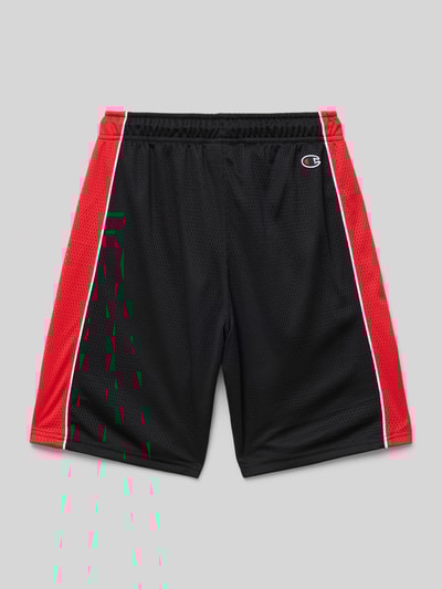 CHAMPION Regular Fit Sweatshorts mit Label-Print Black 3