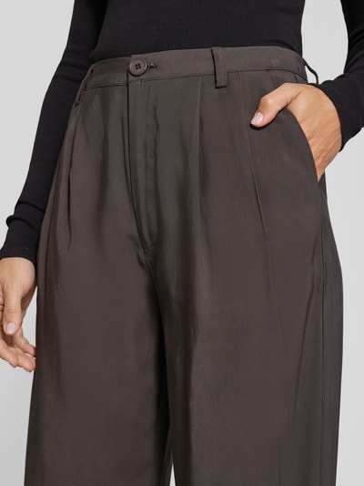 moves Wide leg stoffen broek met steekzakken, model 'Nimma 1867' Antraciet - 4