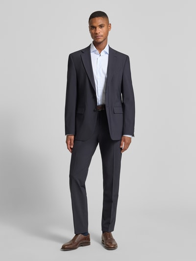 SEIDENSTICKER Slim fit zakelijk overhemd van katoen met kentkraag Bleu - 1