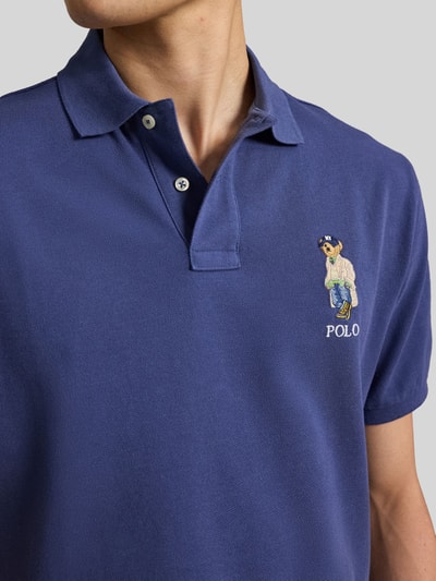 Polo Ralph Lauren Regular Fit Poloshirt aus reiner Baumwolle Marine 3