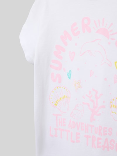 s.Oliver RED LABEL Loose fit T-shirt met print aan de voorkant Wit - 2