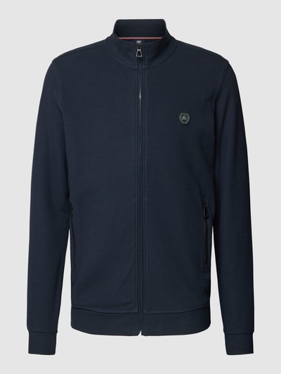 Lerros Sweatjacke mit Reißverschlusstaschen im unifarbenen Design Marine 2