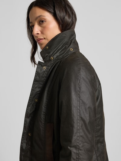 Barbour Kurtka woskowana o kroju regular fit z kieszeniami z patką model ‘BOWER WAX’ Oliwkowy 3