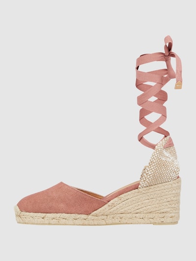 Castañer Wedges van textiel, model 'Carina' Roestrood - 3