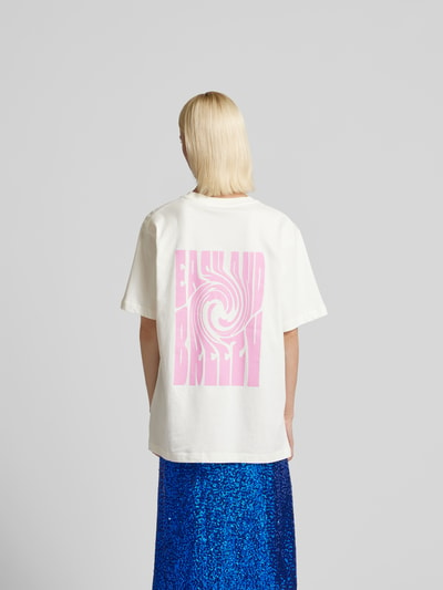OH APRIL T-Shirt mit Label-Print Weiss 5